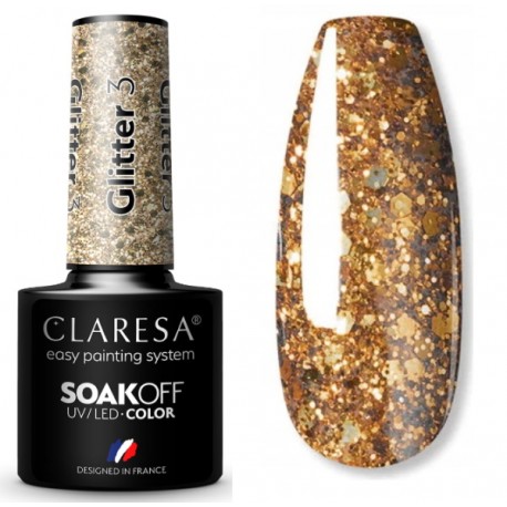 CLARESA GLITTER UV/LED 5ml - NR 1