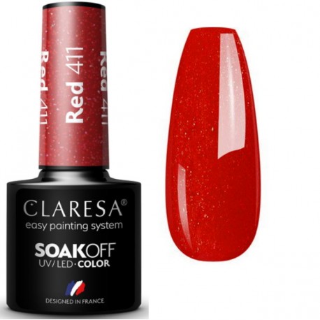 CLARESA RED UV/LED 5ml - NR 411