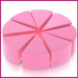 Gąbka kosmetyczna lateksowa różowa