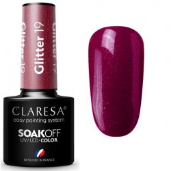 CLARESA GLITTER UV/LED 5ml - NR 19