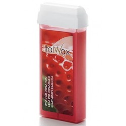 ItalWax Strawberry - aromatyczny wosk z dwutlenkiem tytanu  w rolce 100ml