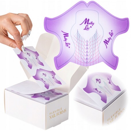 Szablony formy do paznokci Flexible Molly Lac 500szt.