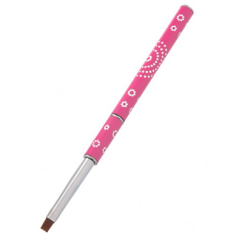 Pędzelek do żelu nr 4 składany z cyrkoniami "SŁONECZKO"