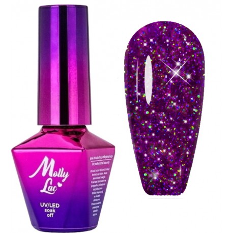 Lakier hybrydowy MollyLac Spotlight Tinkleberry 5g Nr 636