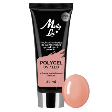 MollyLac Akrylożel budujący Hema Free- Pudding 30ml