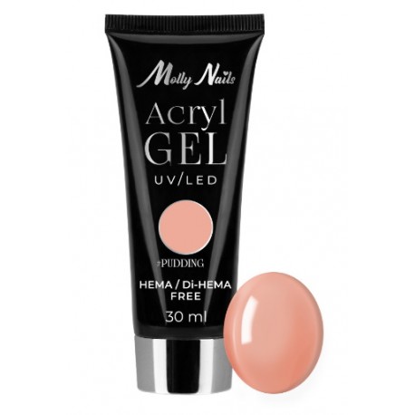 MollyLac Akrylożel budujący Hema Free- Pudding 30ml