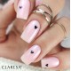 CLARESA BAZA POWER HYBRYDOWA 08 róż z perłą i efektem  lipglossnails