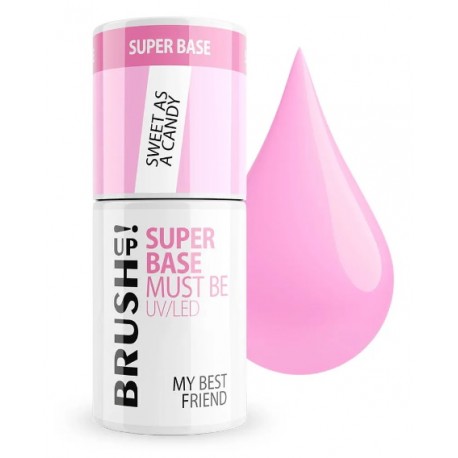 Brushup! Baza hybrydowa Super Base do paznokci Sweet As Candy 5g