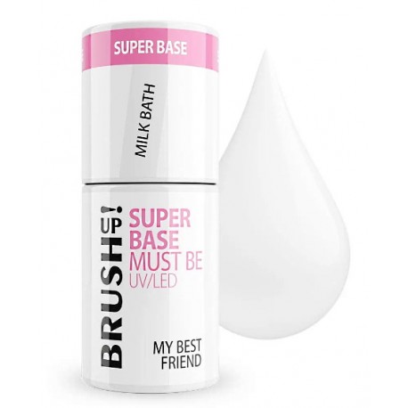 Brushup! Baza hybrydowa Super Base do paznokci Milk Bath 5g