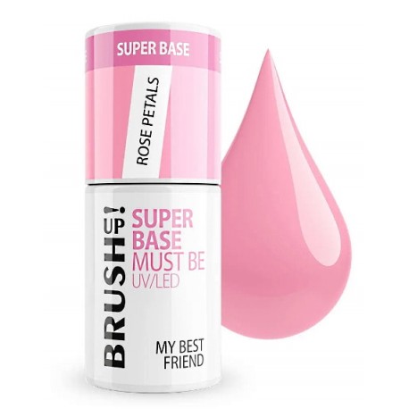 Brushup! Baza hybrydowa Super Base do paznokci Rose Petals 5g