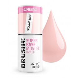 Brushup! Baza hybrydowa Super Base do paznokci Second Skin 5g