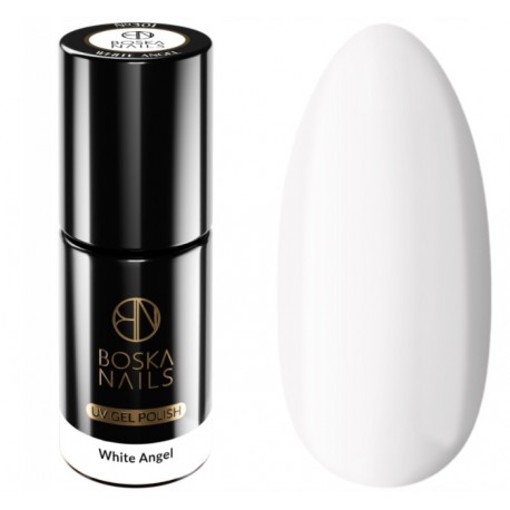 Boska Nails Lakier hybrydowy do paznokci biały 6ml White Angel 301