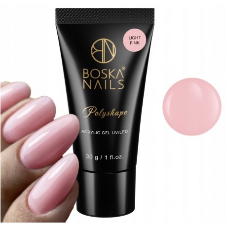 Boska Nails Akrylożel PolyShape Żel budujący do paznokci Ligh Pink 30g