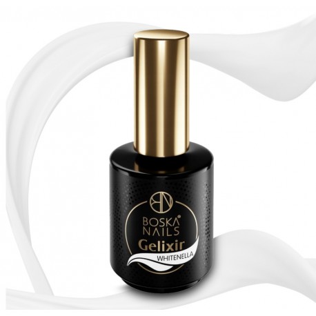 Żel budujący w butelce Boska Nails Gelixir Whitenella 15ml Mleczny