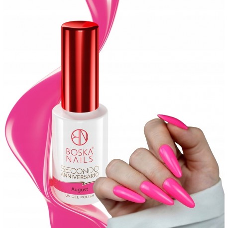 Boska Nails Lakier hybrydowy Secondo Annivsersario Różowy 6ml 467 August