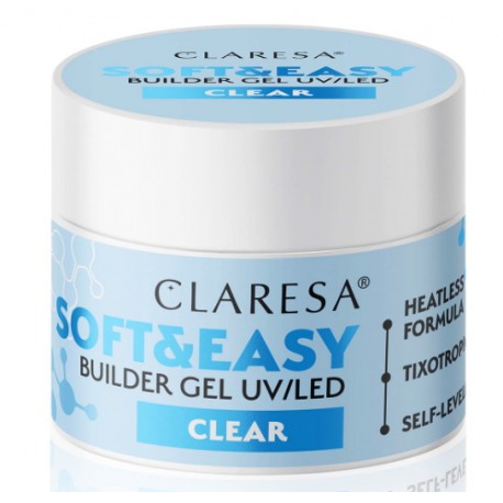Claresa żel budujący Soft&Easy Clear 90g