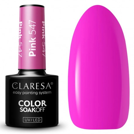Claresa Lakier hybrydowy PINK 547 -5g
