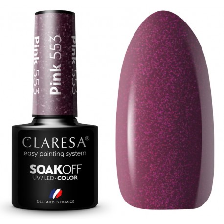 Claresa Lakier hybrydowy PINK 553 -5g