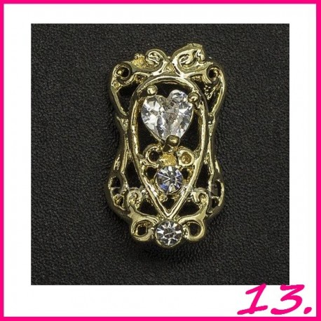 Biżuteria na paznokcie 3D z cyrkoniami 13