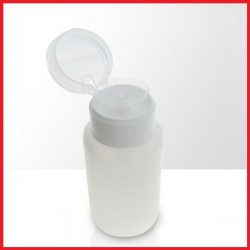 Dozownik na płyny z plastikową pompką 150 ml - biały