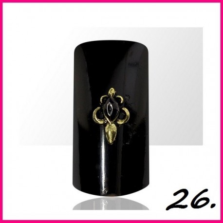 Biżuteria na paznokcie 3D z cyrkoniami 25