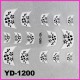  Naklejki na paznokcie 3D YD-1199