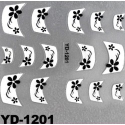  Naklejki na paznokcie 3D YD-1201