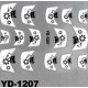  Naklejki na paznokcie 3D YD-1208