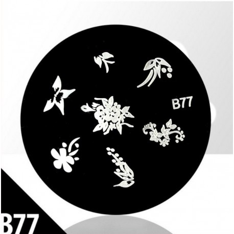Blaszka ze wzorkami do stempli roz. XS B77