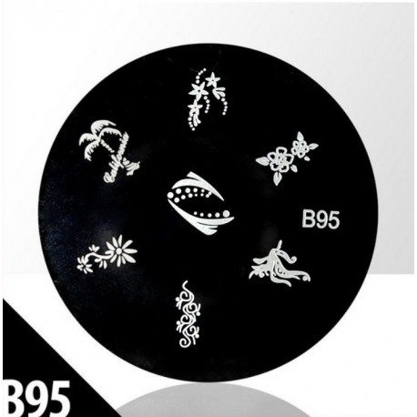 Blaszka ze wzorkami do stempli roz. XS B95