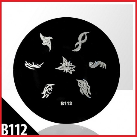 Blaszka ze wzorkami do stempli roz. XS B104