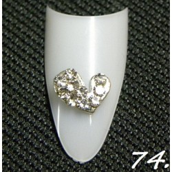 Biżuteria na paznokcie 3D z cyrkoniami 74
