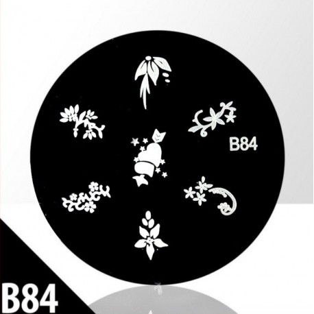 Blaszka ze wzorkami do stempli roz. XS B84