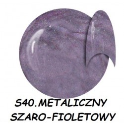 Żel kolorowy NTN S40 metaliczny szaro-fioletowy