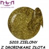 Żel kolorowy NTN S204 brązowy z drobinkami złota 