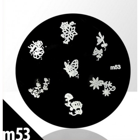 Blaszka ze wzorkami do stempli roz. XS M53