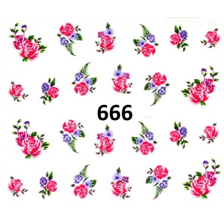 Naklejki wodne 666