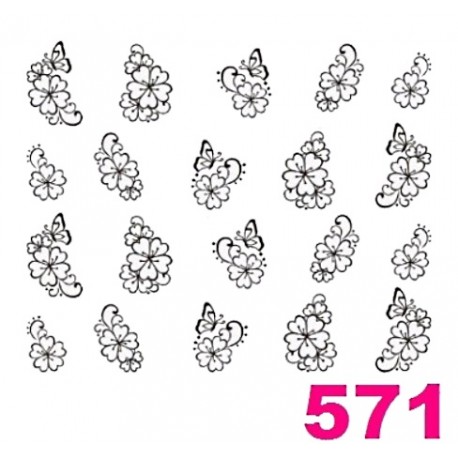 Naklejki wodne 571