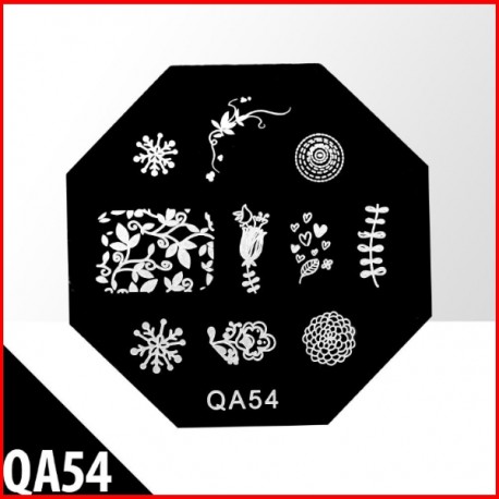 Blaszka ze wzorkami do stempli roz. XS B02