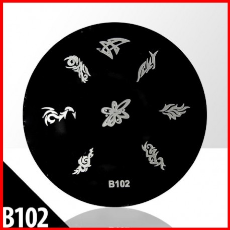 Blaszka ze wzorkami do stempli roz. XS B06