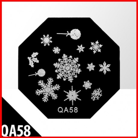 Blaszka ze wzorkami do stempli roz. XS AQ58