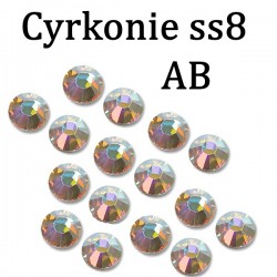 Cyrkonie Szlif Swarovski Crystal AB ss8