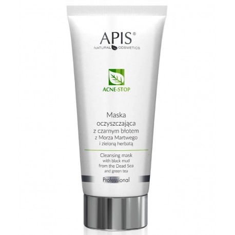 APIS Acne-Stop Maska Kremowa Oczyszczająca Z Czarnym Błotem 200ml
