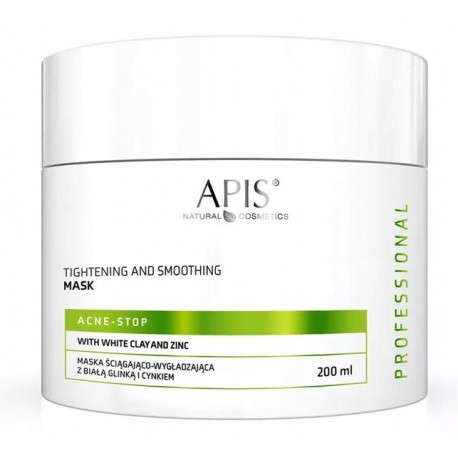APIS Ane-Stop Maska Ściągająco - Wygładzająca z Biała Glinką i Cynkiem 200 ml